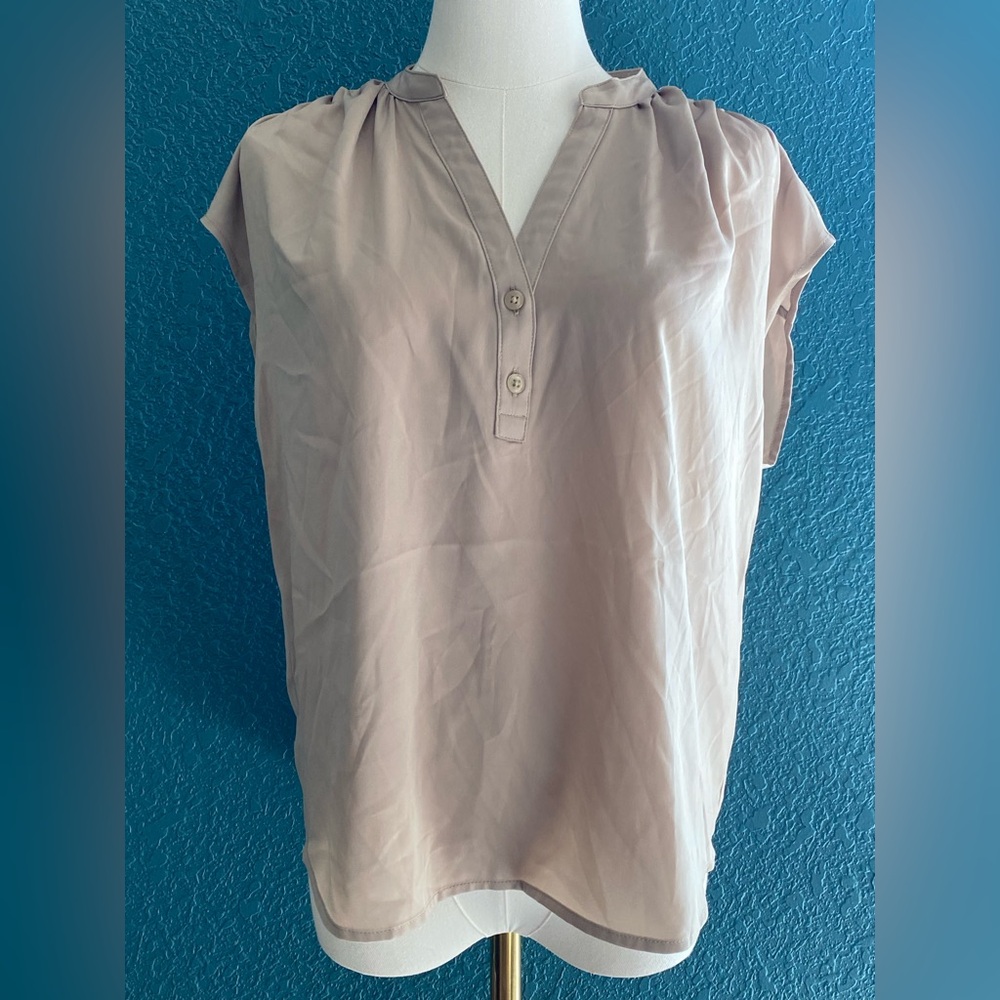 Banana Republic Taupe Blouse XS